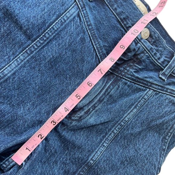 High Rise 90s Style Madewell Balloon Jeans - Dark Blue Denim - Picture 10 of 14